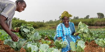 Woman in field